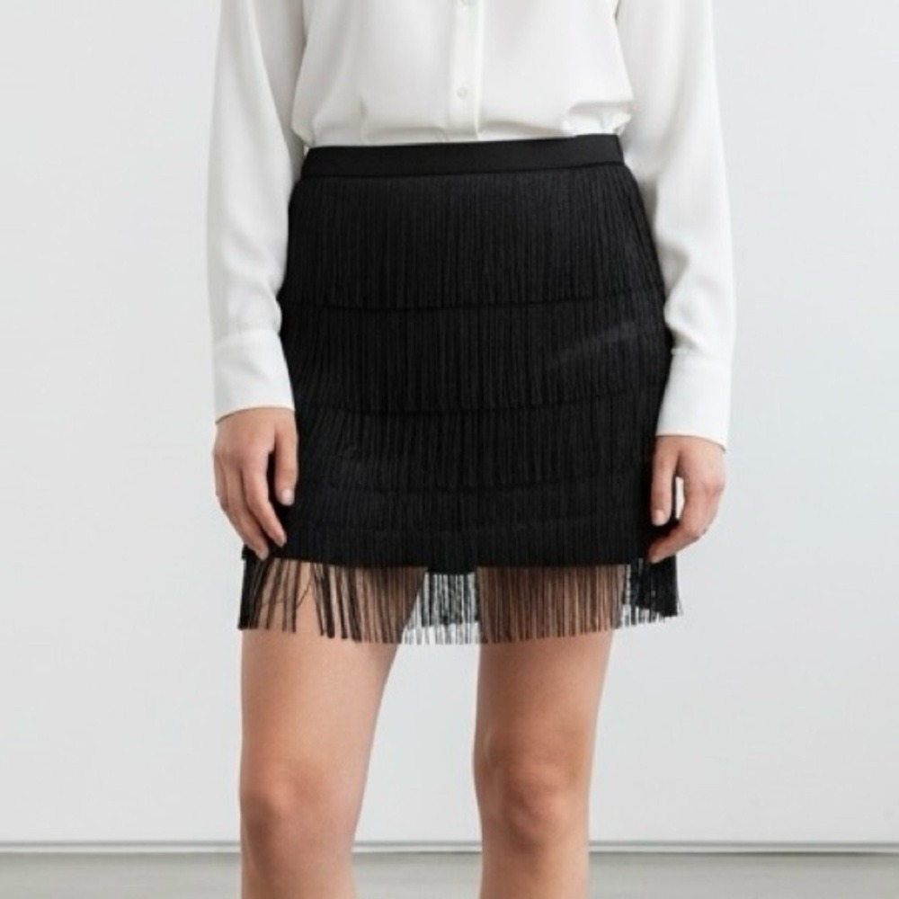 Bear Dance Fringe Black Country Cowgirls Mini Skort